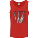 I Play With Knives Funny Chef Mens Vest Tank Top Red