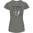 I Play With Knives Funny Chef Womens Petite Cut T-Shirt Charcoal