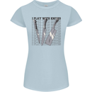 I Play With Knives Funny Chef Womens Petite Cut T-Shirt Light Blue