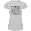 I Play With Knives Funny Chef Womens Petite Cut T-Shirt Sports Grey
