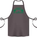 I Put the DD in St. Paddy's Day Funny Boobs Cotton Apron 100% Organic Dark Grey