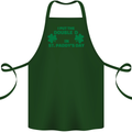 I Put the DD in St. Paddy's Day Funny Boobs Cotton Apron 100% Organic Forest Green
