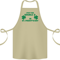 I Put the DD in St. Paddy's Day Funny Boobs Cotton Apron 100% Organic Khaki