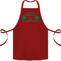 I Put the DD in St. Paddy's Day Funny Boobs Cotton Apron 100% Organic Maroon