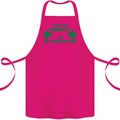 I Put the DD in St. Paddy's Day Funny Boobs Cotton Apron 100% Organic Pink