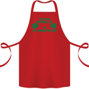 I Put the DD in St. Paddy's Day Funny Boobs Cotton Apron 100% Organic Red