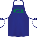 I Put the DD in St. Paddy's Day Funny Boobs Cotton Apron 100% Organic Royal Blue
