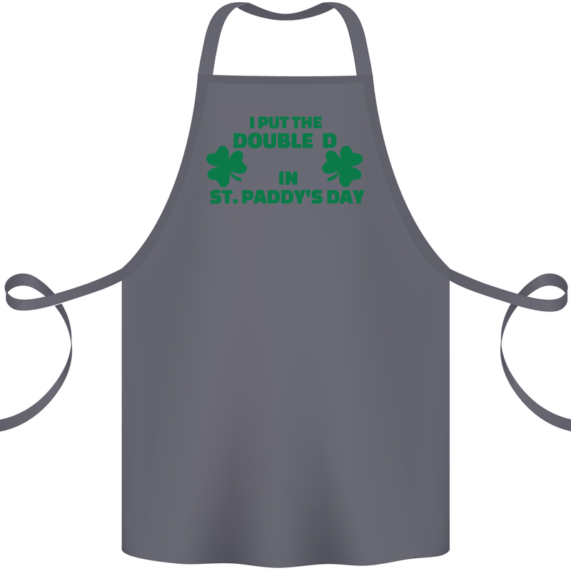 I Put the DD in St. Paddy's Day Funny Boobs Cotton Apron 100% Organic Steel