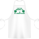 I Put the DD in St. Paddy's Day Funny Boobs Cotton Apron 100% Organic White
