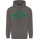 I Put the DD in St. Paddy's Day Funny Boobs Mens 80% Cotton Hoodie Charcoal