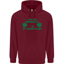 I Put the DD in St. Paddy's Day Funny Boobs Mens 80% Cotton Hoodie Maroon
