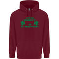 I Put the DD in St. Paddy's Day Funny Boobs Mens 80% Cotton Hoodie Maroon