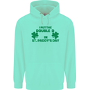 I Put the DD in St. Paddy's Day Funny Boobs Mens 80% Cotton Hoodie Peppermint