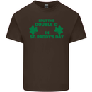I Put the DD in St. Paddy's Day Funny Boobs Mens Cotton T-Shirt Tee Top Dark Chocolate