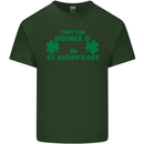 I Put the DD in St. Paddy's Day Funny Boobs Mens Cotton T-Shirt Tee Top Forest Green
