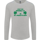 I Put the DD in St. Paddy's Day Funny Boobs Mens Long Sleeve T-Shirt Sports Grey