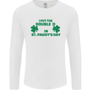 I Put the DD in St. Paddy's Day Funny Boobs Mens Long Sleeve T-Shirt White