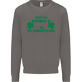 I Put the DD in St. Paddy's Day Funny Boobs Mens Sweatshirt Jumper Charcoal