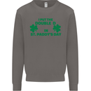 I Put the DD in St. Paddy's Day Funny Boobs Mens Sweatshirt Jumper Charcoal