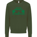 I Put the DD in St. Paddy's Day Funny Boobs Mens Sweatshirt Jumper Forest Green