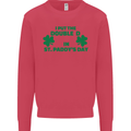 I Put the DD in St. Paddy's Day Funny Boobs Mens Sweatshirt Jumper Heliconia