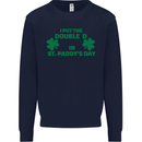 I Put the DD in St. Paddy's Day Funny Boobs Mens Sweatshirt Jumper Navy Blue
