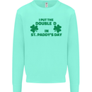 I Put the DD in St. Paddy's Day Funny Boobs Mens Sweatshirt Jumper Peppermint