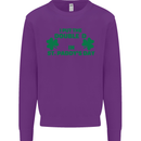 I Put the DD in St. Paddy's Day Funny Boobs Mens Sweatshirt Jumper Purple