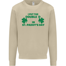 I Put the DD in St. Paddy's Day Funny Boobs Mens Sweatshirt Jumper Sand