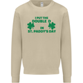 I Put the DD in St. Paddy's Day Funny Boobs Mens Sweatshirt Jumper Sand