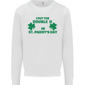 I Put the DD in St. Paddy's Day Funny Boobs Mens Sweatshirt Jumper White