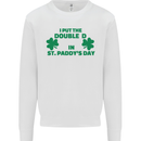 I Put the DD in St. Paddy's Day Funny Boobs Mens Sweatshirt Jumper White