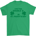 I Put the DD in St. Paddy's Day Funny Boobs Mens T-Shirt Cotton Gildan Irish Green