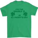 I Put the DD in St. Paddy's Day Funny Boobs Mens T-Shirt Cotton Gildan Irish Green