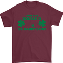 I Put the DD in St. Paddy's Day Funny Boobs Mens T-Shirt Cotton Gildan Maroon