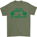 I Put the DD in St. Paddy's Day Funny Boobs Mens T-Shirt Cotton Gildan Military Green