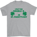 I Put the DD in St. Paddy's Day Funny Boobs Mens T-Shirt Cotton Gildan Sports Grey