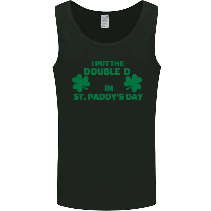 I Put the DD in St. Paddy's Day Funny Boobs Mens Vest Tank Top Black