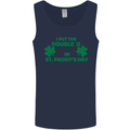 I Put the DD in St. Paddy's Day Funny Boobs Mens Vest Tank Top Navy Blue