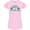 I Put the DD in St. Paddy's Day Funny Boobs Womens Petite Cut T-Shirt Light Pink
