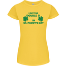 I Put the DD in St. Paddy's Day Funny Boobs Womens Petite Cut T-Shirt Yellow
