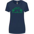 I Put the DD in St. Paddy's Day Funny Boobs Womens Wider Cut T-Shirt Navy Blue