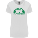 I Put the DD in St. Paddy's Day Funny Boobs Womens Wider Cut T-Shirt White