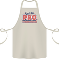 I Put the Pro In Procrastination Procrastinate Cotton Apron 100% Organic Natural