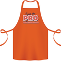 I Put the Pro In Procrastination Procrastinate Cotton Apron 100% Organic Orange