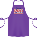 I Put the Pro In Procrastination Procrastinate Cotton Apron 100% Organic Purple