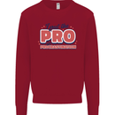 I Put the Pro In Procrastination Procrastinate Kids Sweatshirt Jumper Red