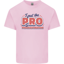 I Put the Pro In Procrastination Procrastinate Kids T-Shirt Childrens Light Pink