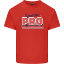 I Put the Pro In Procrastination Procrastinate Kids T-Shirt Childrens Red