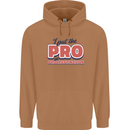I Put the Pro In Procrastination Procrastinate Mens 80% Cotton Hoodie Caramel Latte